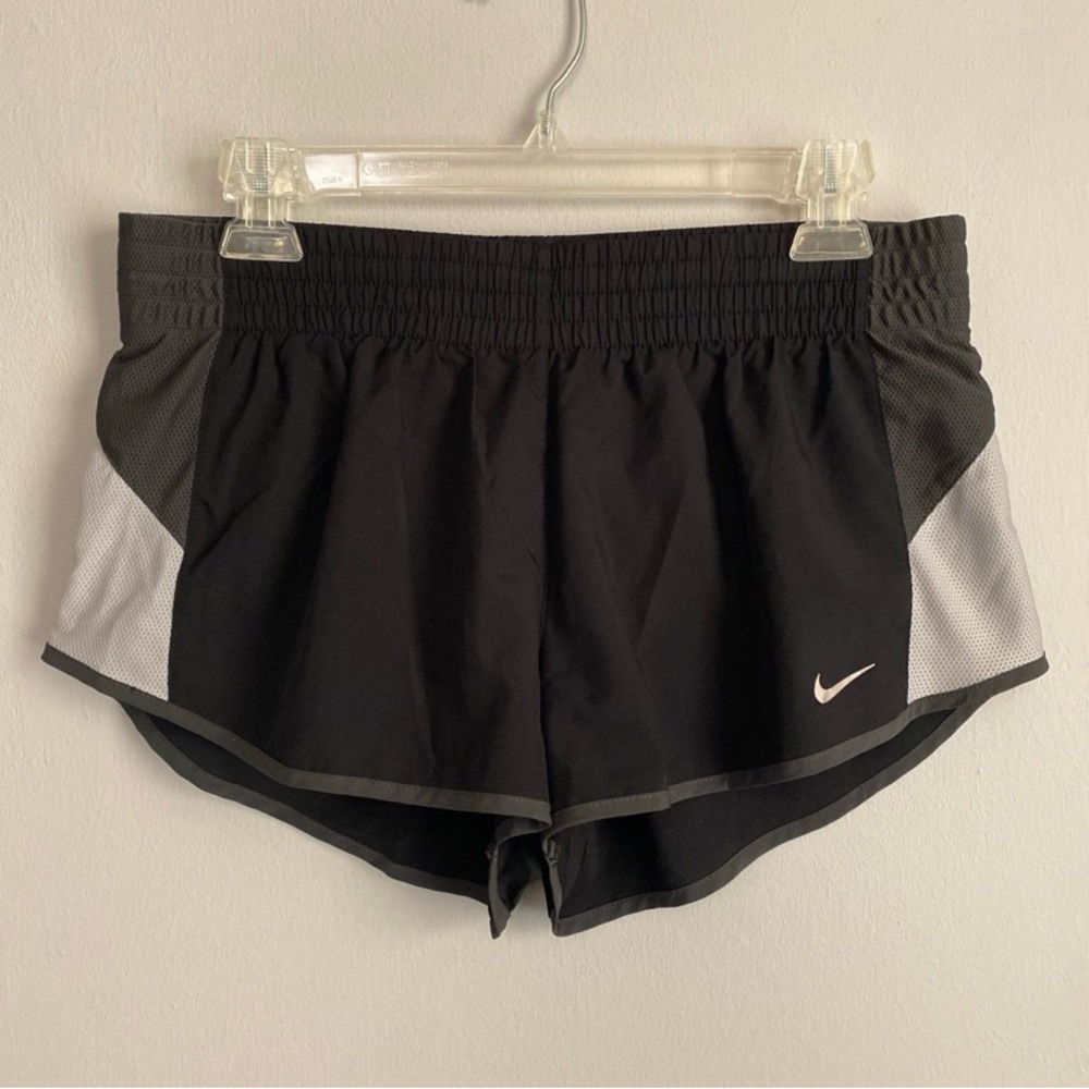 NIKE Dri-Fit Black Low Rise Running Shorty Shorts Liner & Pocket M